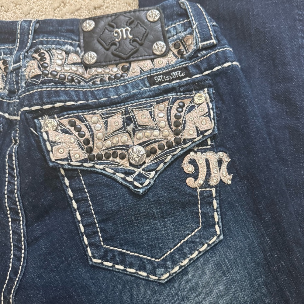 Miss Me Boot Cut Jeans with Embellishments, UGC - Picture 3 of 16
